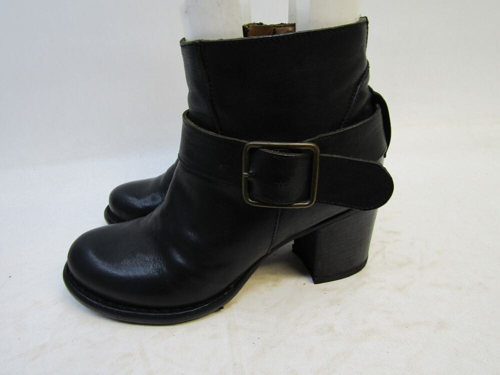 Florentini Baker Womens Size EUR 35 Black Leather Zip Boots Booties